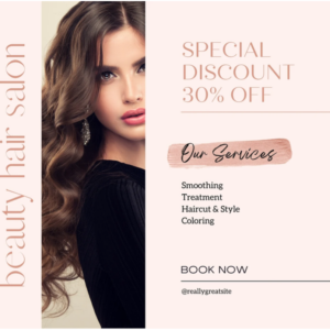 beauty hair salon special discount